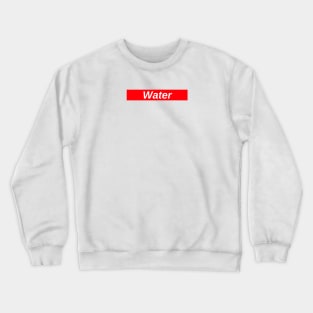 Water // Red Box Logo Crewneck Sweatshirt